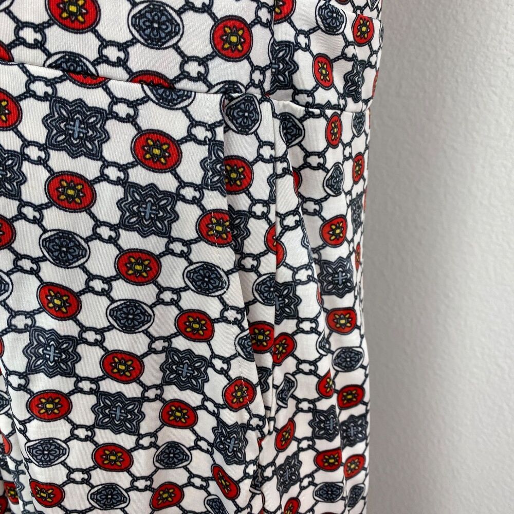 Reborn Stretch Knit Midi Dress Size 1XL Geometric Pockets Sleeveless Whimsy Goth - Picture 8 of 13